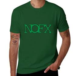 NOFX Herren-T-Shirt, Baumwolle, kurzärmelig, Rundhalsausschnitt, weiches T-Shirt für Fans, Grün, 58 von AQSWPUWD
