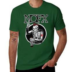 NOFX Herren-T-Shirt, Baumwolle, kurzärmelig, Rundhalsausschnitt, weiches T-Shirt für Fans, Grün, M von AQSWPUWD