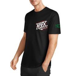 AQSWPUWD NOFX Herren-T-Shirt, Baumwolle, kurzärmelig, Rundhalsausschnitt, weiches T-Shirt für Fans, Schwarz, XL von AQSWPUWD