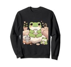 Kaffee und süßer Frosch Sweatshirt von AR Design