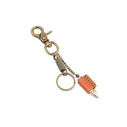 ARFUKA Schlüsselanhänger Patrone Anhänger Schlüsselbund Vintage Metall Keychain Wohnungsschlüssel Anhänger Geschenk für Damen und Herren von ARFUKA