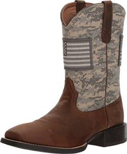 ARIAT Herren Sport Patriot Westernstiefel, Distressed Brown/Sage Camo Print, 47 EU von ARIAT