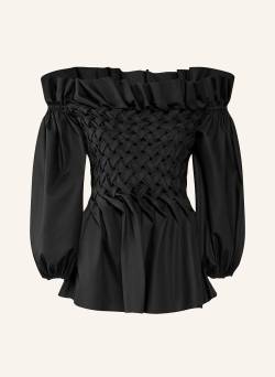 Armargentum Cold-Shoulder-Bluse Jasmine Mit 3/4 Arm schwarz von ARMARGENTUM