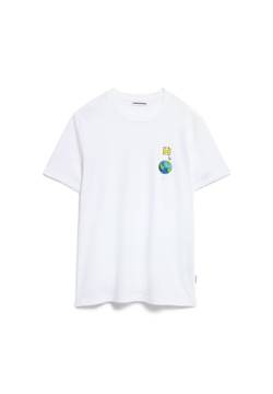 ARMEDANGELS JAAMES SAAVE - Herren XL White Shirts T-Shirt Rundhalsausschnitt Regular Fit von ARMEDANGELS