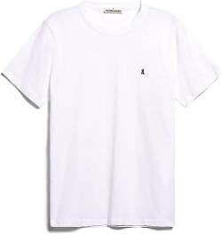 ARMEDANGELS LAARON - Herren L White Shirts T-Shirt Rundhalsausschnitt Relaxed Fit von ARMEDANGELS