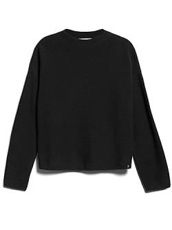 ARMEDANGELS MERINAA Links Links - Damen XS Black Strick Pullover Mock-Ausschnitt Loose Fit von ARMEDANGELS