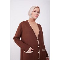 ARMİNE Longstrickjacke Armine Strickjacken für Damen, Hochwertige Schmucklos Cardigan Damen L von ARMİNE