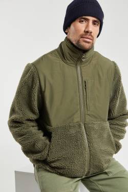 Armor Lux - Sherpa-Jacke mit Reißverschluss Héritage - military - M von ARMOR-LUX