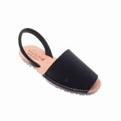 ARTHERIUM Women's sandals Avarcas Minorquine, Natural leather, Black, 41 EU von ARTHERIUM