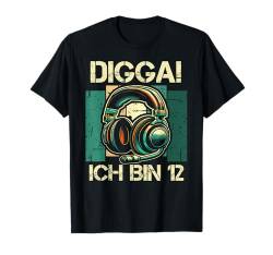 Digga! Ich Bin 12 Jahre 12. Geburtstag Junge Zocker Jungs T-Shirt von ARTIPALATI Geschenke