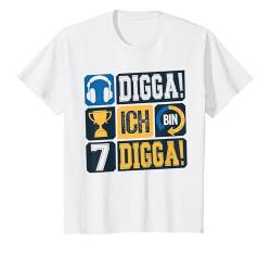 Kinder Digga Ich bin 7 Zocker 7. Geburtstag Junge Gamer Jungs T-Shirt von ARTIPALATI