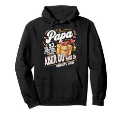 Vater 92. Geburtstag Papa Deko 92 Jahre 92 Geburtstag Pullover Hoodie von ARTIPALATI