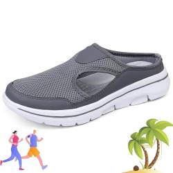 ARZARF Herren Komfort Atmungsaktive Unterstützung Sport Sandalen Meaboots Sport Sandalen Meaboots für Männer Schuhe Casual, dunkelgrau, 44 EU von ARZARF
