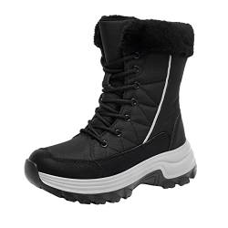 ARtray Diabetiker Schuhe Damen Winter Extra Weit Bequeme BarfußSchuhe Dauerhaft Rutschfeste Schneestiefel Wanderschuhe Leichte Outdoor Trekkingschuhe Bergschuhe StoßDäMpfung Und RüCkprall von ARtray