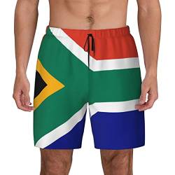 ASDTEHCY Shorts, Südafrika-Flagge, Badehose für Herren zum Schwimmen, Surfen und Strandaktivitäten, siehe abbildung, XXL von ASDTEHCY