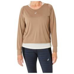 Asics - Women's Nagino Run L/S Top - Laufshirt Gr S beige von ASICS