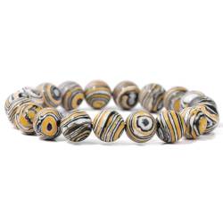 ASNAT Peacock Stone Bead Bracelet Elastic Cord,FD10869-19CM von ASNAT