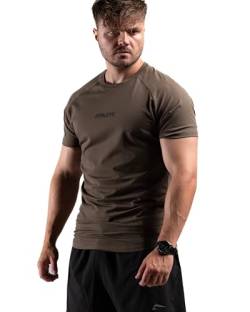 Infinity Line T-Shirt - Freizeit und Fitness Shirt für Herren - Bequemes & hochwertiges Kurzarm Shirt mit Rundhals & tailliertem Schnitt - Optimal für Training, Freizeit, Sport und Gym von ATHLETIC AESTHETICS