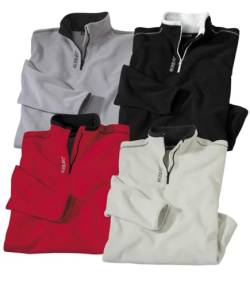 ATLAS FOR MEN - 4-er Pack Microfleece - XXXL von ATLAS FOR MEN