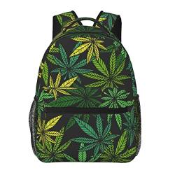 ATOurDealss Weed Rucksäcke, Laptop-Rucksäcke für Reisen, Arbeitsgeschenke, leichte Büchertaschen für Männer und Frauen, Unkraut, One size von ATOurDealss