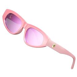 ATTCL Polarisierte Damen Sonnenbrille Katzenauge Sonnenbrillen TR90 Rahme mit UV-Schutz 5199 C5 Pink+pink von ATTCL