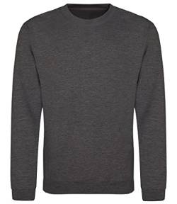 AWDis Herren Sweat Sweatshirt, Grau (Steel Grey STG), L von AWDis