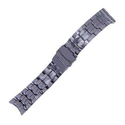 AXTGBHL Wasserdichtes Edelstahl-Armband für Casio EF-550D EF550D EF550 Faltschließe Ersatzarmband aus Metall, Einheitsgröße, Adlerholz, Achat von AXTGBHL