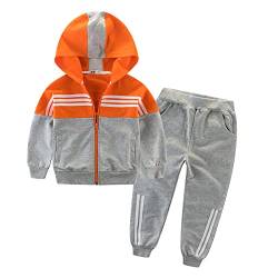 Jungen 2tlg Jogginganzug Dinosaurier Kleidung Kapuzen Sweatshirt Baumwoll Sportanzüge Kinder Jungen Langarm Hoodies Shirt Lange Hosen Trainingsanzug Kinder Kapuzenpullover Anzug von AXZDTH