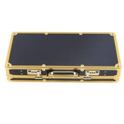 Stylist Barber Tragetasche Kämme Werkzeuge Organizer Friseursalon Koffer Schloss, Tragbarer Friseurtasche für Friseur Haarschneider, Schere, Trimmer, Friseurbedarf (gold) von Aangeebone