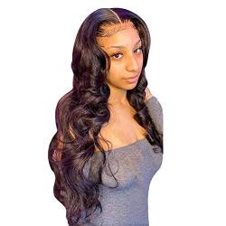 Lace Front Perücke Transparent Frontal Glueless Haar Mit Baby Pre Plucked Hairline Dichte Brasilianische Perücken Für Schwarze Frauen von Aaoehiewp