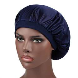 Schönheit Produkte soft für Frauen Satin Sleepcap elastisch breit schlafen anderes Creme Für (Navy, One Size) von Aaoehiewp