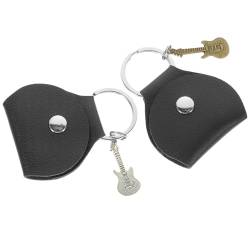 Abaodam 2St Organizer für Gitarrenpicks Halter für gitarrenpickel Gitarrenzubehör Guitar Pick Holder Gitarrenplektrum Halter Plektrenhalter Gitarrenplektren-Halteretui Metall Black von Abaodam