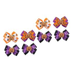 Abaodam 8 Stk Haars pange mit Hexen hut Schleifen für Mädchen Halloween-Haarschleifen halloween haarspangen haarspange halloween Haarnadel haarschmuck Haarschleifen für Kleinkinder von Abaodam