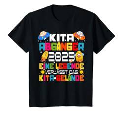 Kinder Kita Abgänger 2025 Schulkind Einschulung Schule Letzter Tag T-Shirt von Abschied Kita Kitaabgänger Kindergarten Kiga 2025