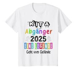 Kinder Kita Abgänger 2025 Schulkind Einschulung Schule Letzter Tag T-Shirt von Abschied Kita Kitaabgänger Kindergarten Kiga 2025