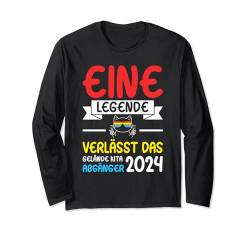 Kinder Kita Abgänger 2024 Schulkind Einschulung Schule Langarmshirt von Abschied Kita Kitaabgänger Kindergarten Kiga