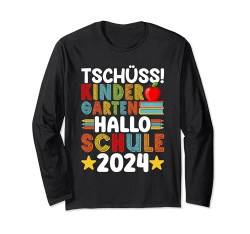 Kinder Kita Abgänger 2024 Schulkind Einschulung Schule Langarmshirt von Abschied Kita Kitaabgänger Kindergarten Kiga