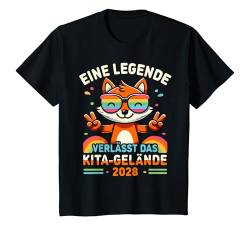 Kinder Kita Abgänger 2028 Abschluss Junge Mädchen Kindergarten T-Shirt von Abschied Kita Kitaabgänger Kindergarten Kiga