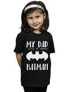 DC Comics Mädchen Batman My Dad is Batman T-Shirt Schwarz 12-13 Years von ABSOLUTECULT