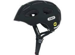 Fahrradhelm ABUS "YOUN-I MIPS" Helme Gr. S Kopfumfang: 48 cm - 54 cm, schwarz (velvet black) von Abus