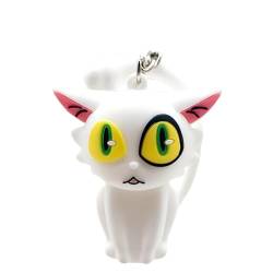 Acfigure Daijin Iwado Suzume Katze Figuren Schlüsselanhänger, Suzume no Tojimari Anime Peripheriegeräte Schlüsselanhänger Schultasche Handy Anhänger Katze Schlüsselanhänger, weiß, 7CM von Acfigure