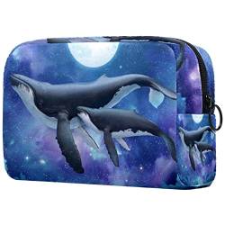 Makeup Tasche Lantian Dolphin Kleine Reise-Kosmetiktasche Leichte Kosmetik-Organizer-Tasche Aus Oxford-Stoff Für Frauen 18.5x7.5x13cm von Adamion