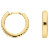 Adelia´s Paar Creolen 585 Gold Ohrringe Creolen Ø 12 mm, Goldschmuck für Damen von Adelia´s