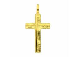 Kette mit Anhänger ADELIA´S "585 Gold Kreuz Anhänger" Halsketten Gr. Gelbgold 585, goldfarben (gold) Damen Schmuckset - Set mit Halskette von Adelia´s