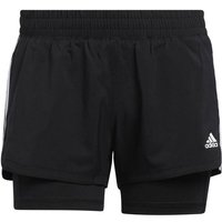 ADIDAS Damen Shorts Pacer 3-Streifen Woven Two-in-One von Adidas