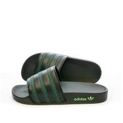 Adidas Adilette HP6266 Sandalen, Schwarz/Grün, Schwarz , 36 EU von Adidas