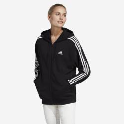 Adidas Trainingsjacke Damen mit Kapuze - schwarz von Adidas