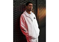 adidas New adidas Z.N.E. Zip-Hoodie - Herren, White von Adidas