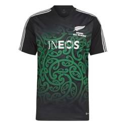 Maori All Blacks All Star Rugby-Trikot, Rugby-T-Shirt, Poloshirt, Herren-Match-Training, Freizeit-Fußballtrikot(Color:05,Size:3XL) von Adleme