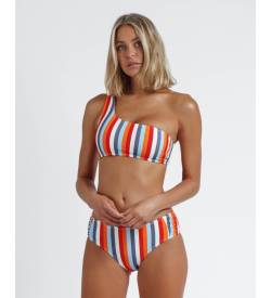 Admas für Damen. 15367-0-000600 Asymmetrischer Bikini Sun Stripes mehrfarbig (42), Lässig, Strandbekleidung, Polyamid von Admas